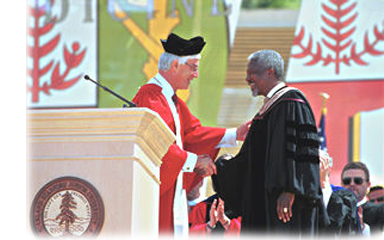 Gerhard Casper and Kofi Annan